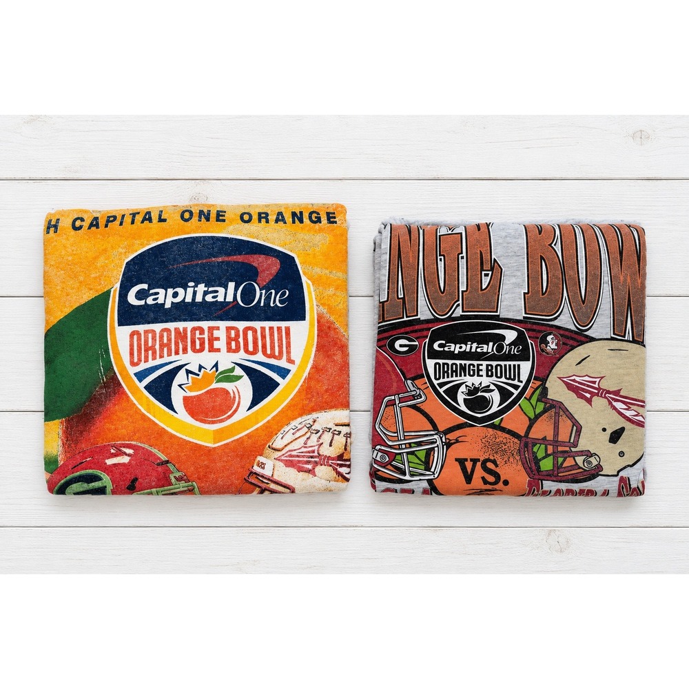 Georgia Bulldogs Florida State Seminoles Orange Bowl 2023 T-Shirt Set Size M